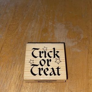 New Trick or treat rubber stamp